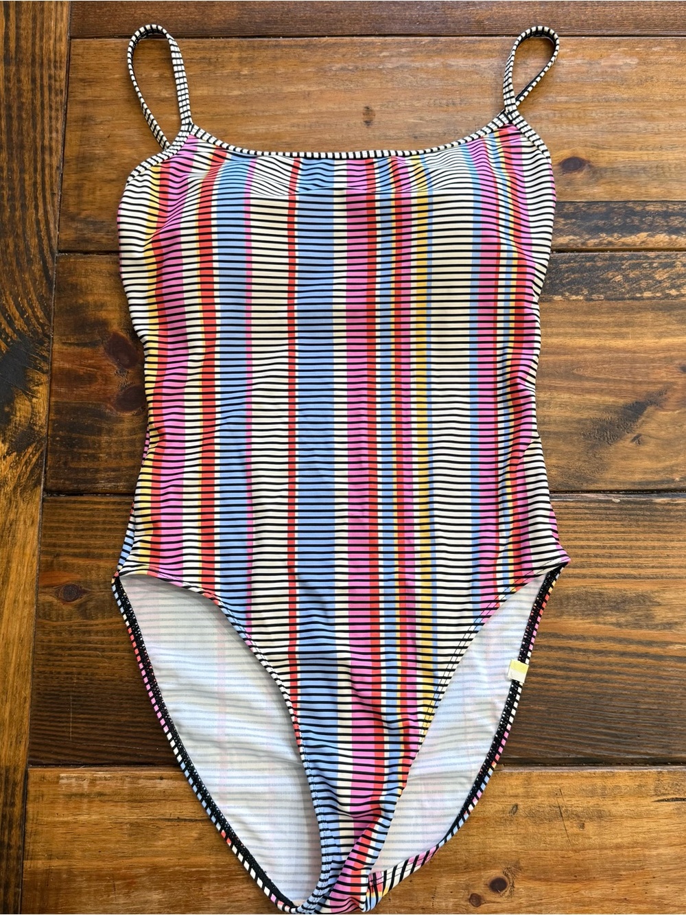 Summersalt Women’s The Classic Square Neck One Piece Swimsuit Mod Stripe Size 4